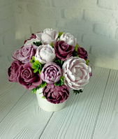 Подарунки дівчатам жінки на 14 лютого 8 березня день народження букети з троянди мильні троянди з твердого мила ручної роботи,21 ш