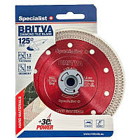 Диск алмазний Specialist+ BRITVA 125x1,3x22