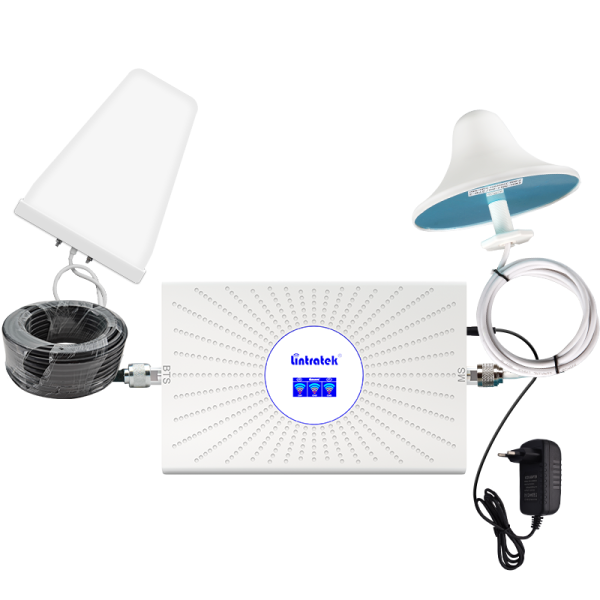 Репітер підсилювач Lintratek AA23-GDW GSM, 3G, 4G сигналу 900, 1800, 2100 МГц (Комплект 3G/4G 10 дБ)