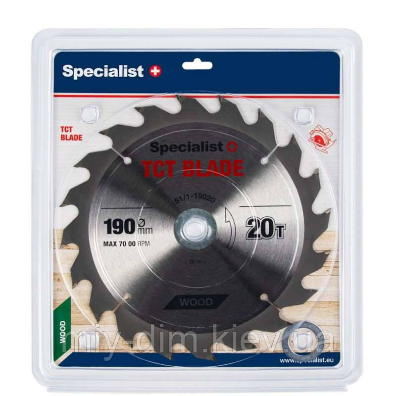Диск відрізний по дереву 190x20Tx30/20/16