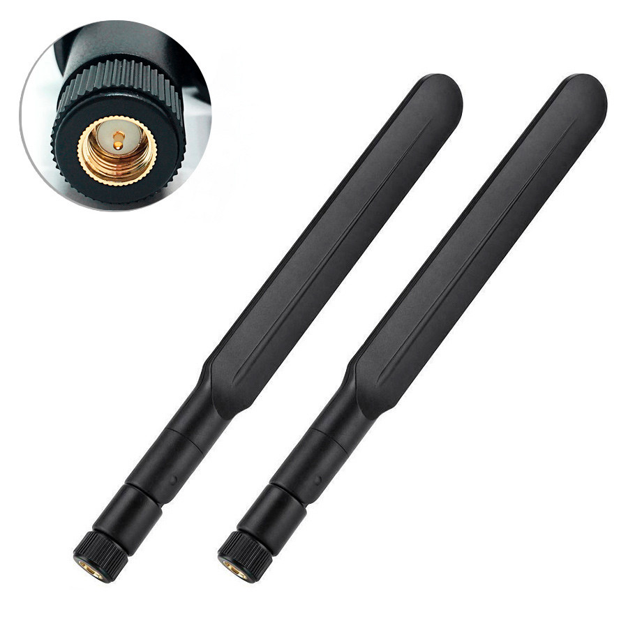 2шт антена 4G LTE 3G GSM WiFi 8 dBi 900/1800MHz/2.4GHz SMA Male для роутерів, модемів, репітерів і т.п.