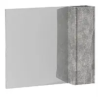 Зеркало для ванной серого цвета 80 см шириной Респект Nerro Z NerR 80 industrial