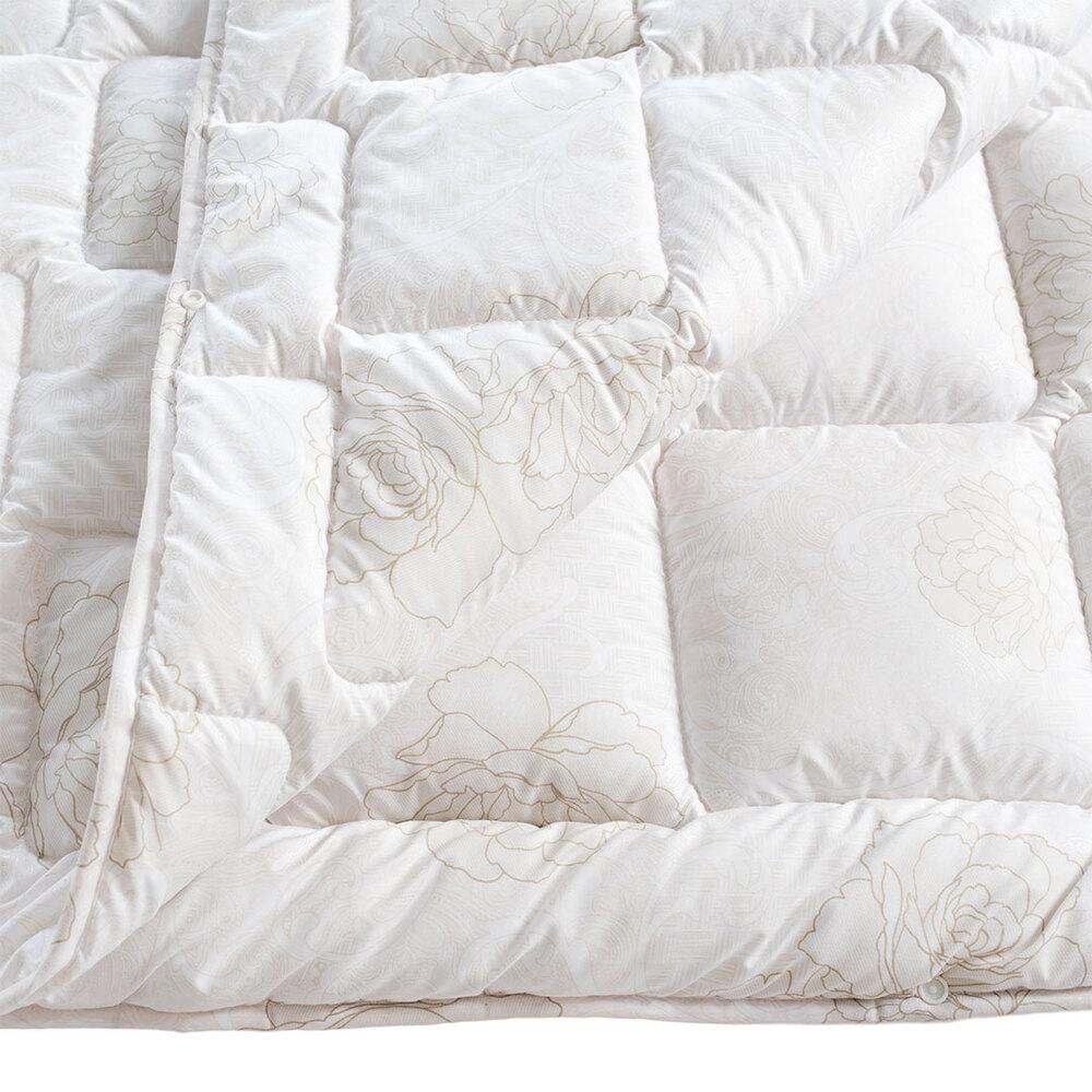 Ковдра TM Ideia двоспальна 4 Seasons ЗИМА - ЛІТО антиалергенна тепла 175*210 см троянди, фото 1