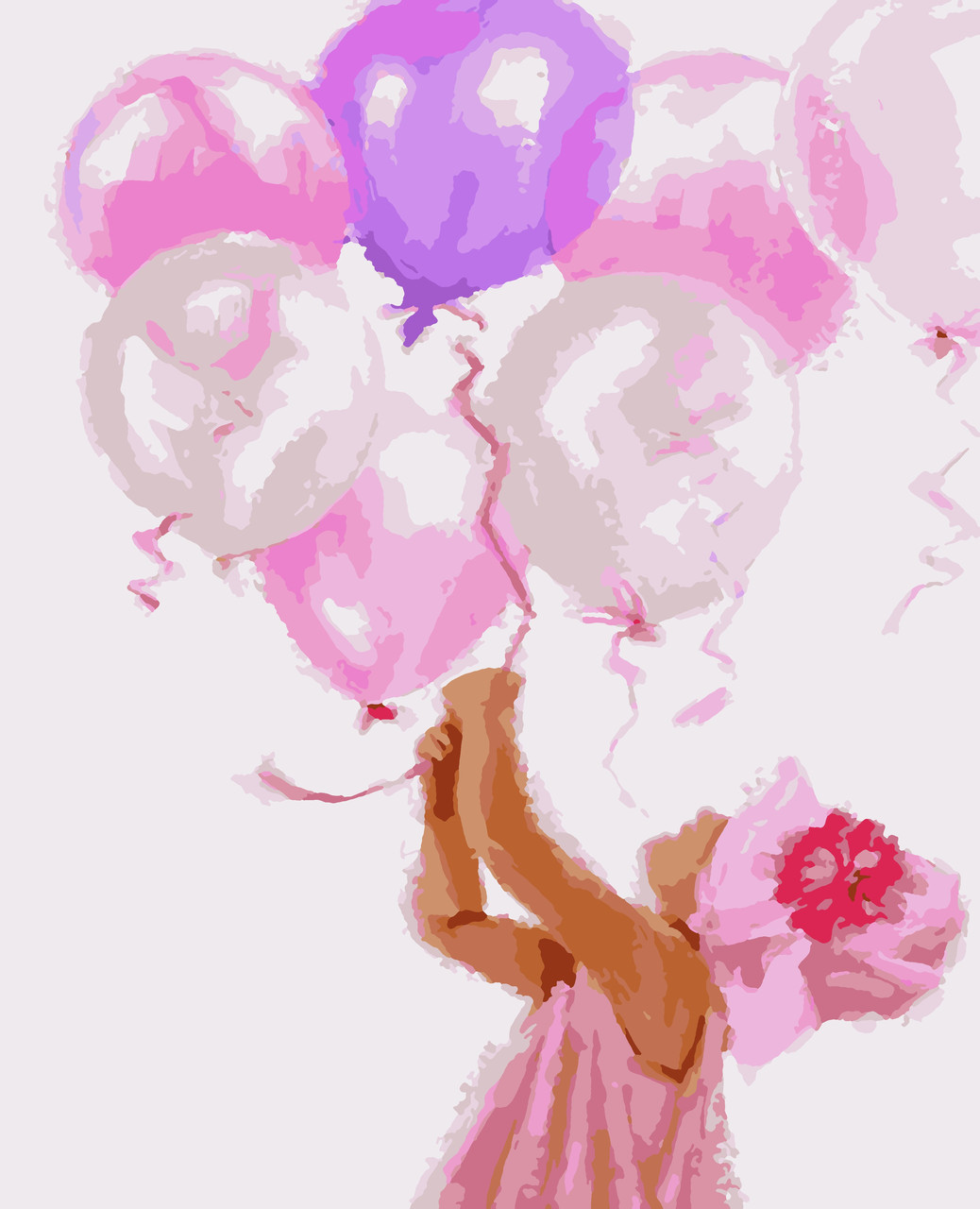 Картина за номерами "Дівчинка" 40*50 см