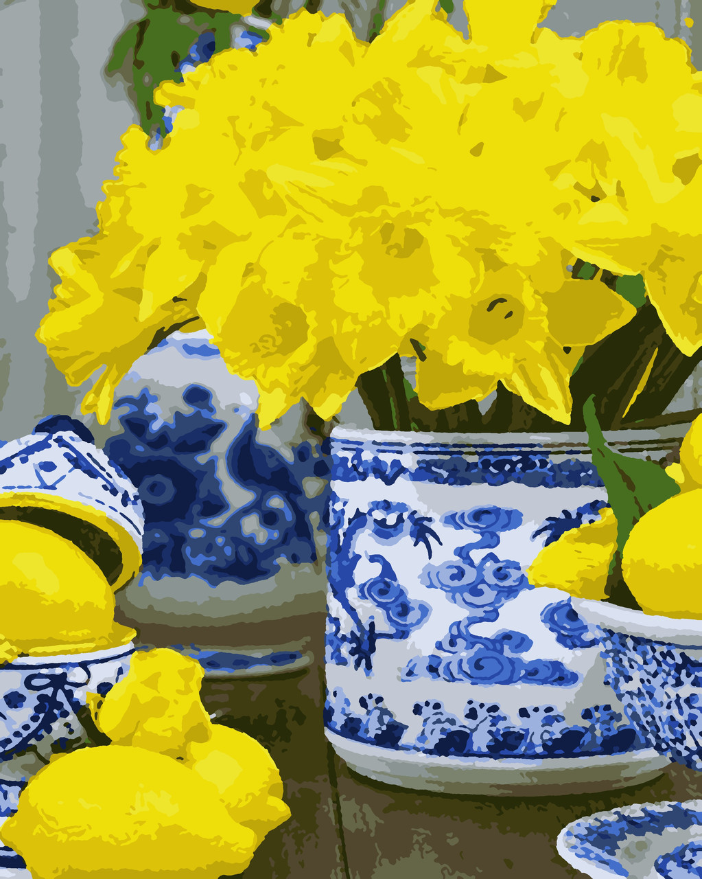 Картина за номерами "Яскравий букет" 50*60 см