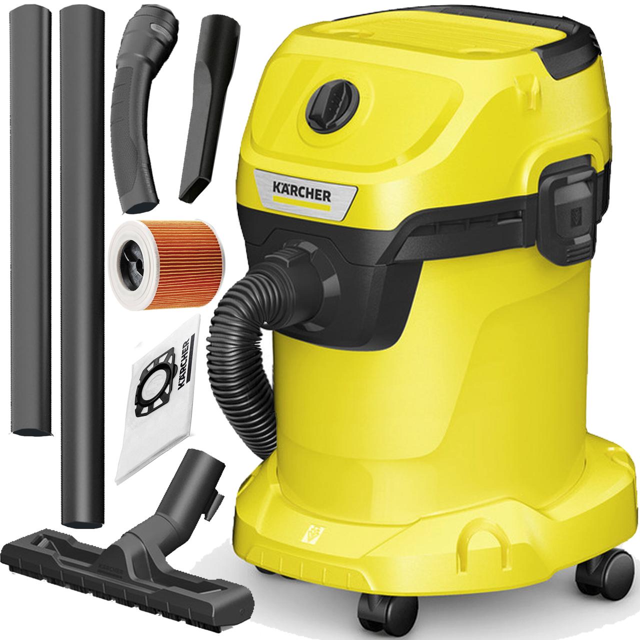 Промисловий професійний пилосос KARCHER WD 3 V-17/4/20 1.628-101.0 для вологого та сухого прибирання, фото 1