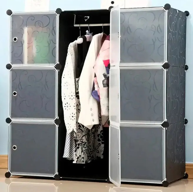 Пластикова складана шафа Storage Cube Cabinet MP-39-61, 9 секцій