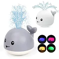 Игрушка для ванной Кит с фонтаном светящийся Spray Water Bath Toy