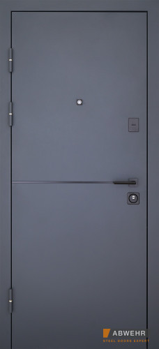 Вхідні двері Abwehr модель Solid (Квіт RAL 8021T)комплектація Defender 850*2050 вулична