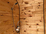 Дерев'яна мобільна Баня-Бочка квадро "LNK" 3 м (липа і дуб з котелом на дровах), фото 9