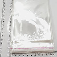 Пакет упаковочный с клейкой лентой, прозрачный 10.5см×16.5см (100шт)