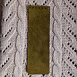 Клапан для сумки вузький. "Пальми". Темна олива, фото 2