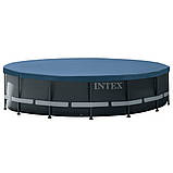 Збірний каркасний басейн Інтенекс для дому та дачі, Intex 26326 ULTRA XTR 488*122 см, сходи, тент, насос, фото 4