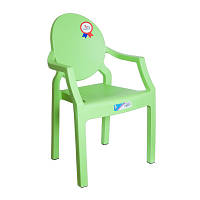 Кресло садовое Irak Plastik детское озорник зеленое (4587)