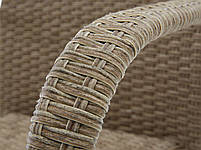 Комплект плетених меблів для саду і дачі натура (2 крісла і столик на ніжці), hotdeal, фото 3