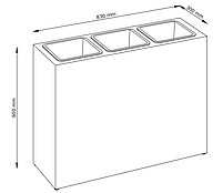 Підлоговий великий садовий горщик для рослин натура (штучний ротанг) , hotdeal, фото 4