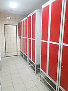 Шафа для одягу металева ШОМ-400/2/4 червона, фото 2