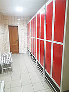 Шафа для одягу металева ШОМ-400/2/4 червона, фото 3