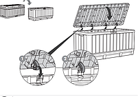Короб садовий для зберігання, Морозостійкий, водонепроникний з УФ-захистом чорний, фото 3