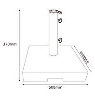 Основа (підставка) з граніту і стали для пляжного і садового парасольки 45 кг, hotdeal, фото 2