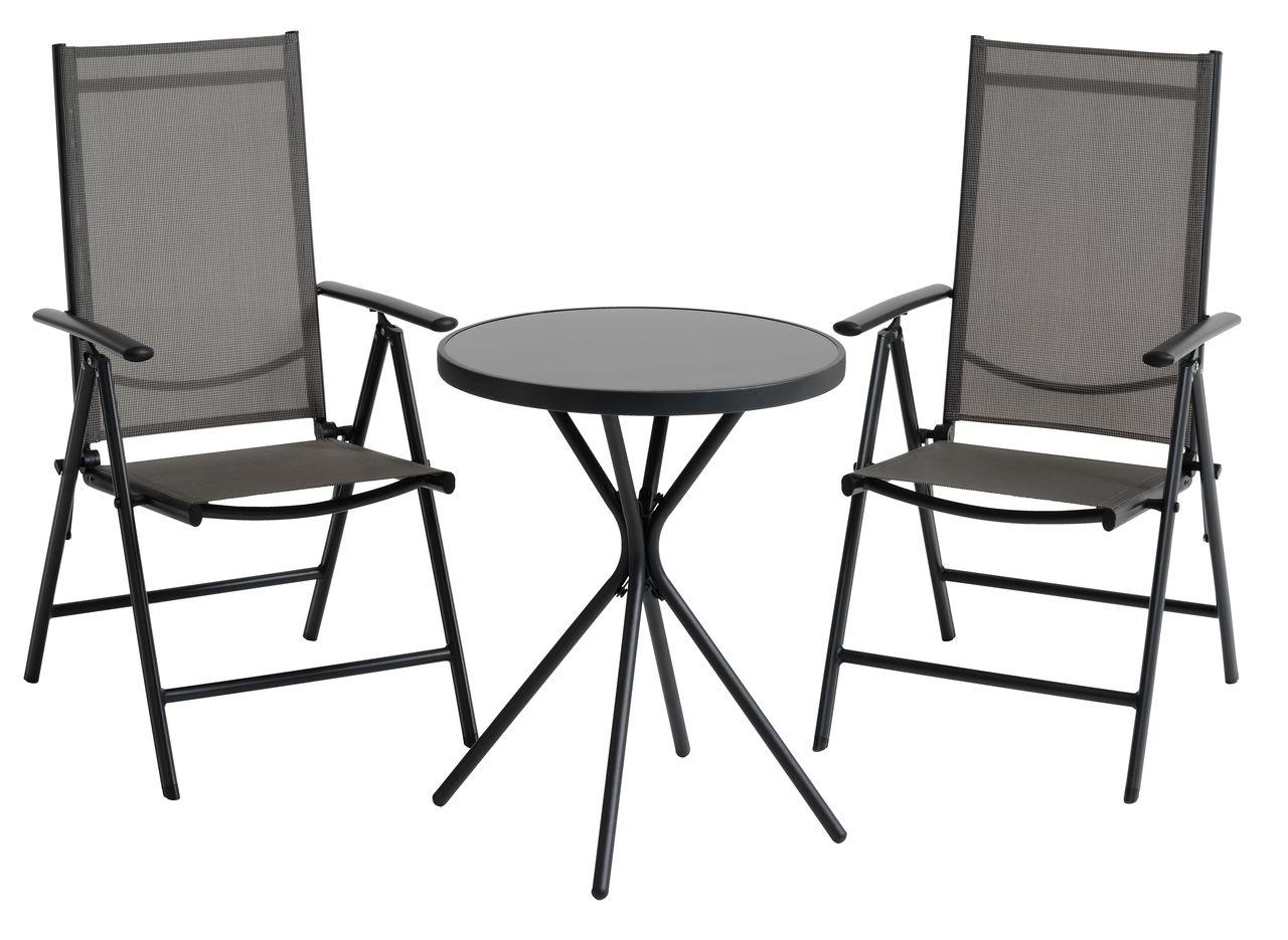 Набір садових меблів (круглий столік + 2 багатопозиційних крісла ), hotdeal, фото 1