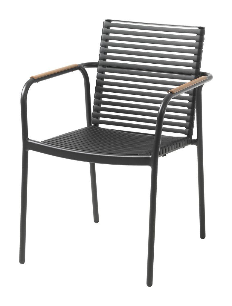 Стілець садовий чорний (Алюміній та пластик з УФ-захистом) , hotdeal, фото 1