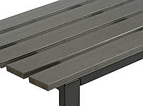 Лава садова сіра 125 см (Сталь та штучне дерево.), hotdeal, фото 4