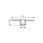 Профіль для гіпсокартону BIOM LDP-131, прямий, з розсіювачем, фото 3