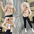 Жіночий спортивний костюм з кофтою на блискавці і завуженими штанами (р. 42-52) 7so2035, фото 2