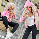 Жіночий спортивний костюм з кофтою на блискавці і завуженими штанами (р. 42-52) 7so2035, фото 9