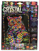 Набор для творчества DankoToys DT CRM-02-03 Мозаика Леопард Crystal Mosaic