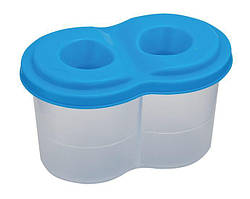 Склянка-непроливайка Zibi подвійна синя