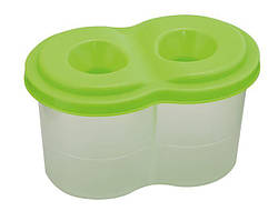 Склянка-непроливайка Zibi подвійна салатова