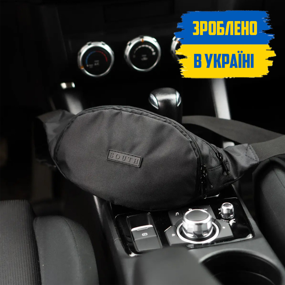 Чоловіча сумка бананка FINGER поясна на груди з тканини