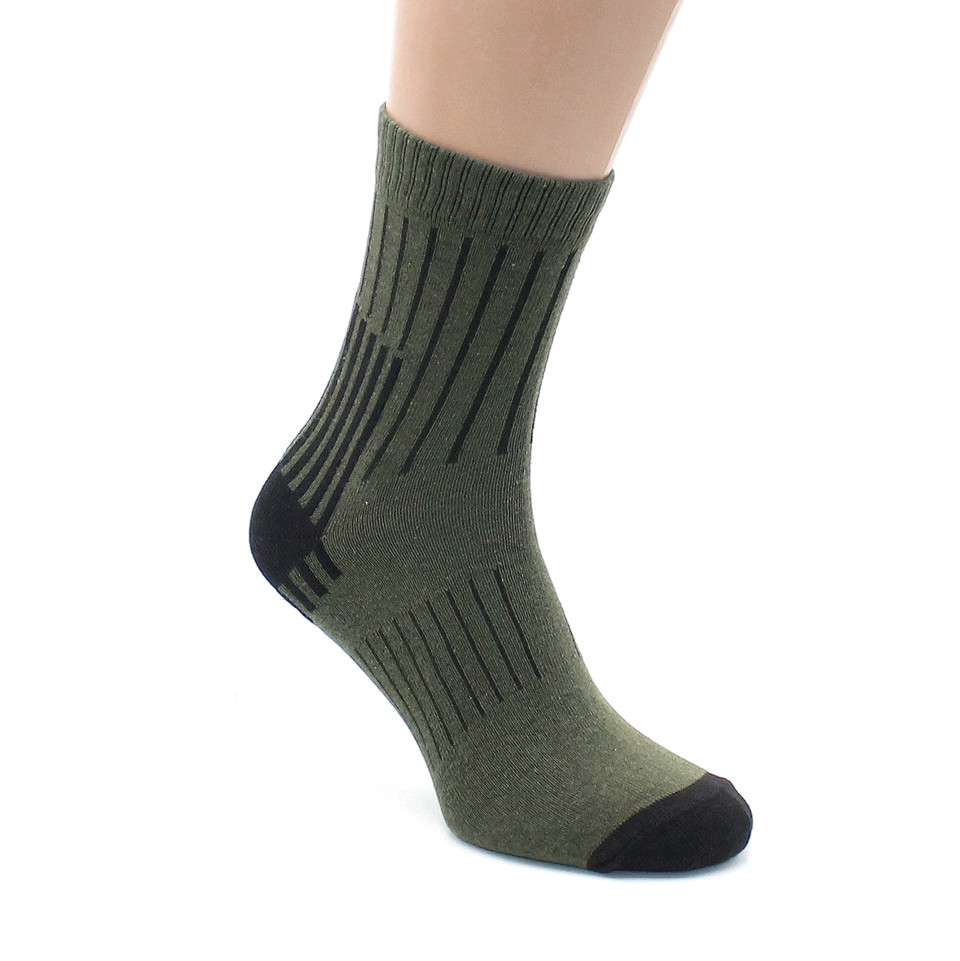 Чоловічі демісезонні шкарпетки бавовна тактичні повсякденні шкарпетки олива від виробника 41-45