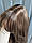 Перука Довгий русявий колір волосся 65см, імітація шкіри голови, з чубчиком, фото 6