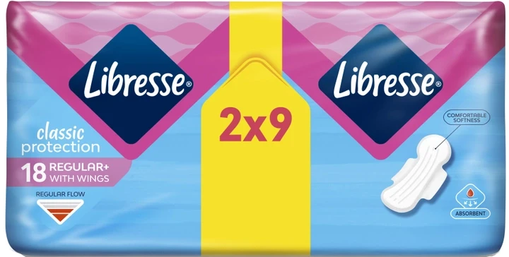 Прокладки жіночі Libresse Classic, Regular (18шт.)