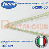 Лігатура переформована металева довга з покриттям у колір зуба 012", 100 шт. Leone (Леоне) К4280-30, фото 2
