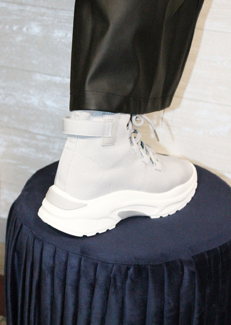 Кросівки-шкарпетки для дівчинки підлітка сірі Панда, фото 1