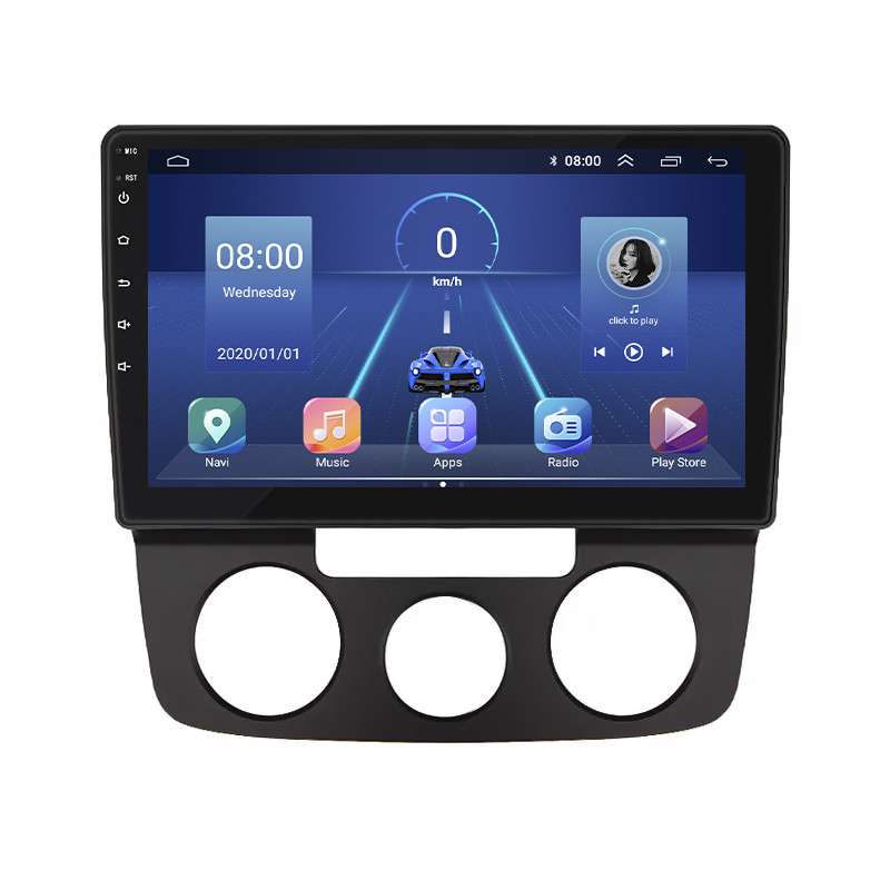 Штатна магнітола Lesko для Volkswagen Jetta V Auto AC 2005-2011 екран 10" 4/32Gb 4G Wi-Fi GPS Top