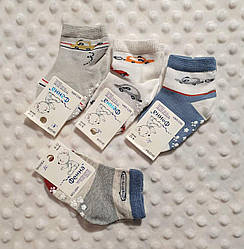 Шкарпетки для хлопчика бавовняні, на 0-6, 6-12, 12-18 міс