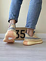 Чоловічі кросівки Адідас Adidas Yeesy Boost 350 (помаранчевий рефлектив) ||, фото 2