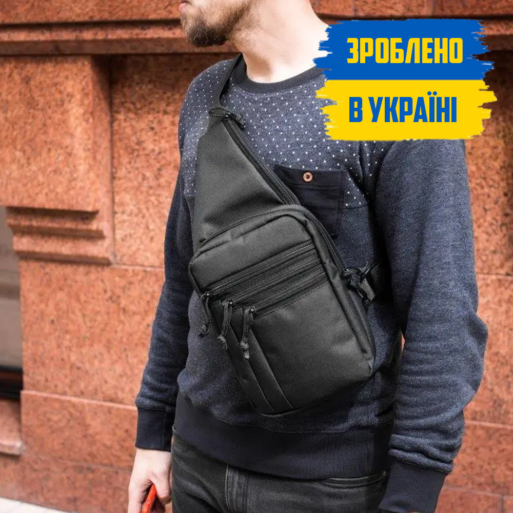 Сумка на груди слінг mod.POLICE барижка WLKR