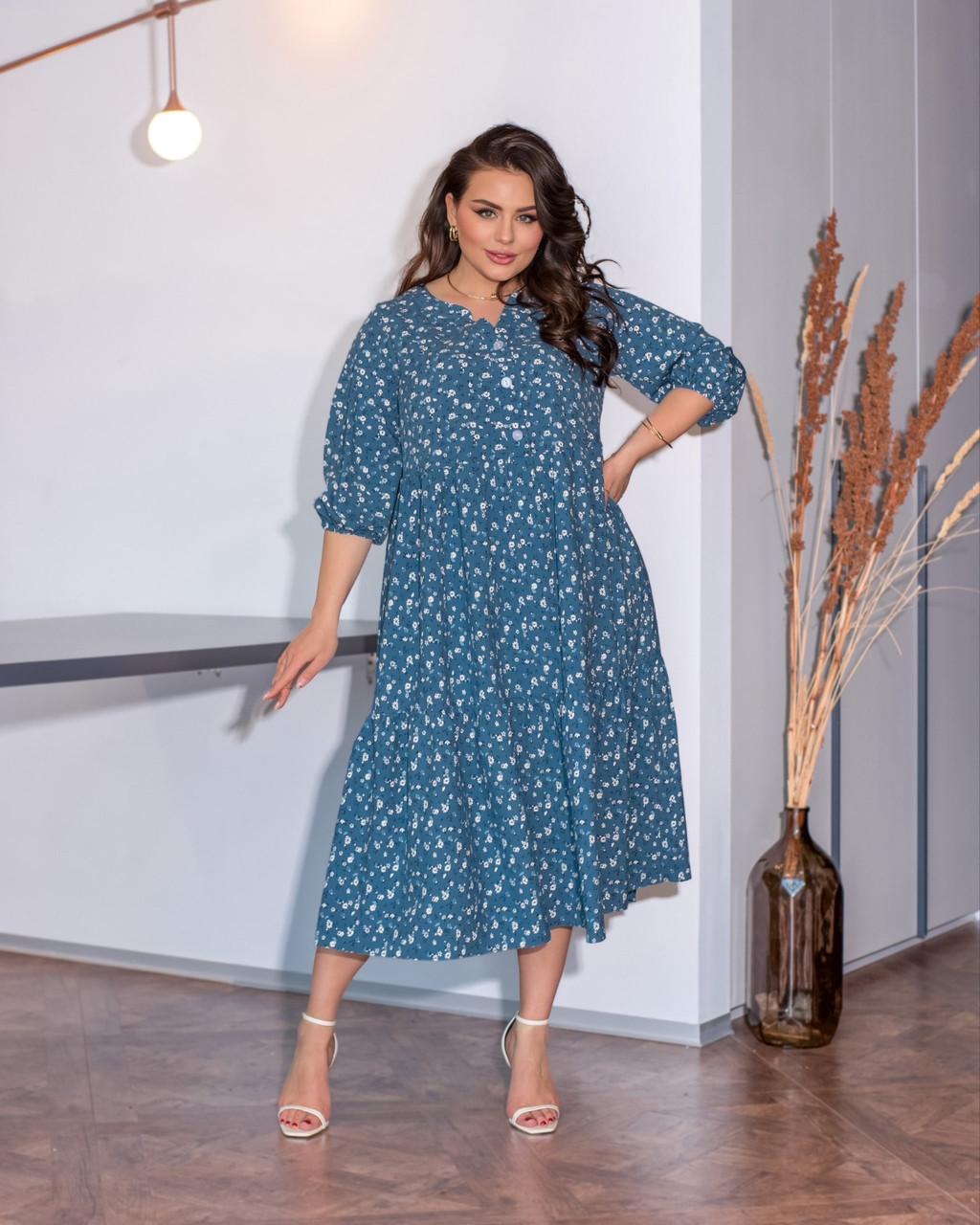 Сукня міді вільна