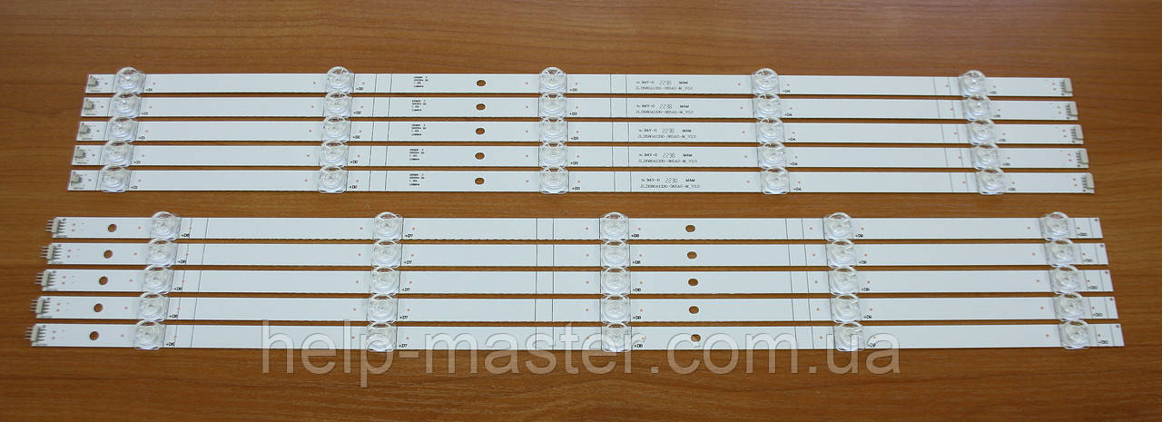 Комплект Led підсвічування S58M66-DS07-V01JL.D580A1330-365AS-M V2.0 (JL.D580A1330-003AS-M V01, CRH-BK58S13030T05