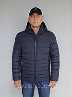 Еврозима, мужская куртка с капюшоном, размеры 54-58, ТМ VAVALON, арт. 202 navy