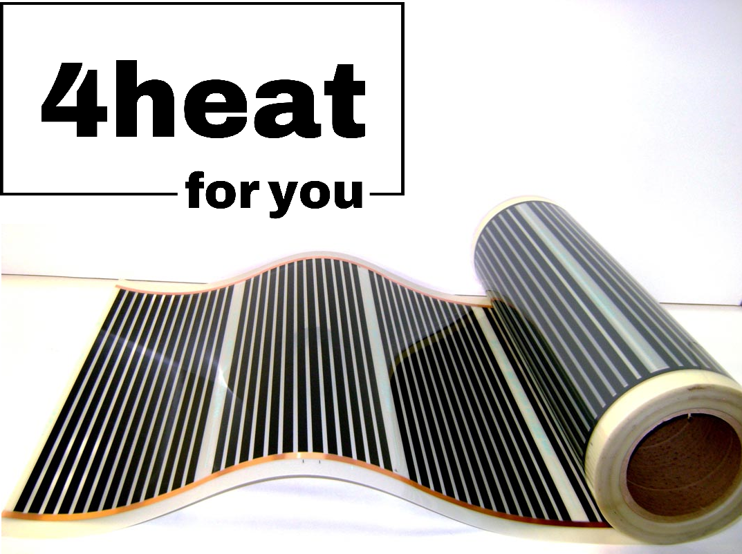 Інфрачервона плівка для сауни 4HEAT Graphene 305-225 (450Вт/м2) | ширина 0,5 м.