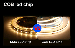 Світлодіодна стрічка COB 12 V 4000-4500 К 320 LED/м 13W/м IP20 Код.52407, фото 4