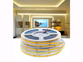 Світлодіодна стрічка COB 12 V 4000-4500 К 320 LED/м 13W/м IP20 Код.52407, фото 5