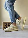 Чоловічі кросівки Адідас Adidas Yeesy Boost 350 (жовто кремові) ||, фото 9